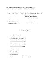 Mẫu đơn Đề nghị chấp thuận việc đầu tư cơ sở hoá chất Bảng 2 (3) Mẫu đơn