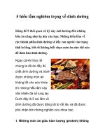 Tài liệu 5 hiểu lầm nghiêm trọng về dinh dưỡng docx