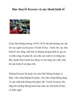 Tài liệu Học thuyết Keynes và suy thoái kinh tế doc