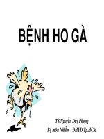 Tài liệu Bài giảng Bệnh ho gà ppt