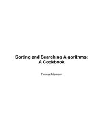 Tài liệu Sorting and Searching Algorithms: A Cookbook doc