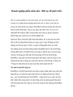 Tài liệu Doanh nghiệp phần mềm nhỏ doc