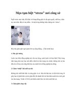 Tài liệu Mẹo tạm biệt “stress” nơi công sở ppt