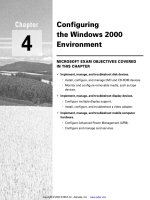 Tài liệu Configuring the Windows 2000 Environment pdf