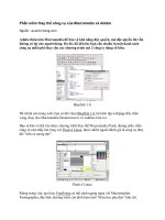 Tài liệu Phần mềm thay thế công cụ của Macromedia và Adobe pptx