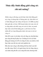 Tài liệu Thúc đẩy bình đẳng giới công sở: chỉ nói suông? pptx