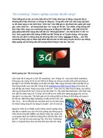 Tài liệu “3G marketing”: Doanh nghiệp của bạn đã sẵn sàng? pdf