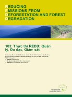 Tài liệu Thực thi REDD: Quản lý, Đo đạc, Giám sát ppt