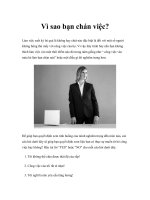 Tài liệu Vì sao bạn chán việc? pdf