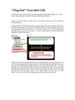 Tài liệu “Tống khứ” Virus khỏi USB ppt
