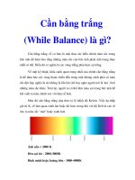 Tài liệu Cần bằng trắng (While Balance) là gì? pptx
