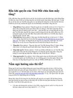 Tài liệu Bầu khí quyển của Trái Đất chia làm mấy tầng? docx