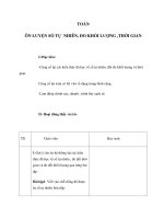 Tài liệu TOÁN - ÔN LUYỆN SỐ TỰ NHIÊN, ĐO KHỐI LƯỢNG ,THỜI GIAN pptx