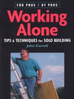 Working alone   tips and techniques for solo building 