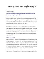 Tài liệu Sử dụng chiêu thức truyền thông 3c pdf