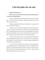 Tài liệu Cách bón phân cho rau sạch pptx