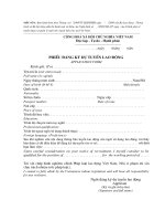 Tài liệu Form cấp giấy phép lao động ppt