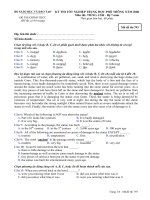 Tài liệu BỘ GIÁO DỤC VÀ ĐÀO TẠO ĐỀ THI CHÍNH THỨC - KỲ THI TỐT NGHIỆP TRUNG HỌC PHỔ THÔNG NĂM 2008 Môn thi: TIẾNG ANH - Hệ 7 năm Mã đề thi 793 pptx
