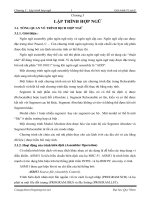 Tài liệu Chương 3 : Lập trình hợp ngữ Giáo trình Vi xử lý pdf