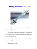 Tài liệu Phòng tránh bệnh ung thư doc