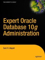 Tài liệu Expert Oracle Database 10g administrator ppt
