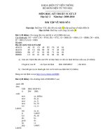Tài liệu Bài tập môn học Kỹ thuật vi xử lý pptx