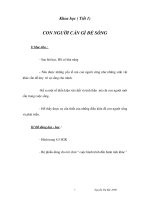 Tài liệu Khoa học - CON NGƯỜI CẦN GÌ ĐỂ SỐNG pptx
