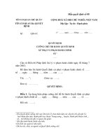 Tài liệu BIỂU MẪU 