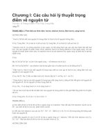 Tài liệu Các câu hỏi lý thuyết trọng điểm về nguyên tử docx