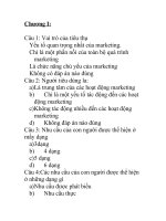 Tài liệu Trắc nghiệm maketing docx