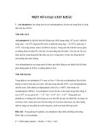 Tài liệu MỘT SỐ LOẠI AXIT KHÁC 1 pptx