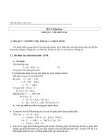 Tài liệu Kinh tế lượng nâng cao - Bài giảng số 2 doc