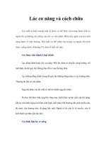 Tài liệu Lác cơ năng và cách chữa docx