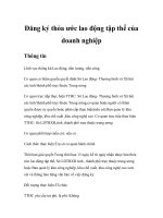 Tài liệu Đăng ký thỏa ước lao động tập thể của doanh nghiệp docx