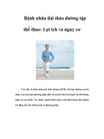 Tài liệu Bệnh nhân đái tháo đường tập thể thao: Lợi ích và nguy cơ pdf