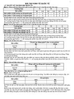 Tài liệu Bài tập Kinh tế quốc tế chính quy pptx