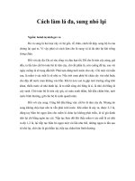 Tài liệu Cách làm lá đa, sung nhỏ lại pptx