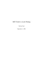 Tài liệu Ted The Tool - MIT Guide to Lock Picking docx