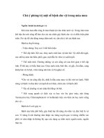 Tài liệu Chú ý phòng trị một số bệnh cho vịt trong mùa mưa docx