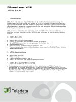 Tài liệu Ethernet over VDSL docx