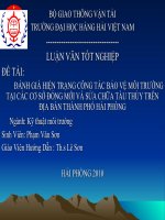 Tài liệu Luận văn tốt nghiệp ngành kỹ thuật môi trường docx