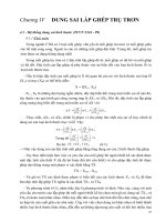 Tài liệu CHƯƠNG 4: DUNG SAI LẮP GHÉP TRỤ TRƠN ppt