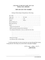 Tài liệu Đơn xin xét tốt nghiệp_12 SV-P.HC-TH ppt