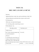 Tài liệu TOÁN ( 32) - BIỂU THỨC CÓ CHỨA 2 CHỮ ppt