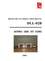 Tài liệu BỘ ĐO GHI TẢI TRỌNG THEO ĐỘ SÂU ppt