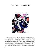 Tài liệu “Trò đùa” của mỹ phẩm pptx