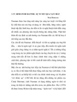 Tài liệu 4.29. MIND OVER MATTER- SỰ TƯ DUY QUA VẬT CHẤT- Neal Benezra pptx