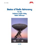 Basics of radio astronomy for the goldstone apple valley radio telescope 