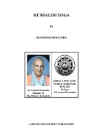 Tài liệu KUNDALINI YOGA By SRI SWAMI SIVANANDA ppt