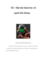 Tài liệu Tết - Một thử thách lớn với người tiểu đường doc